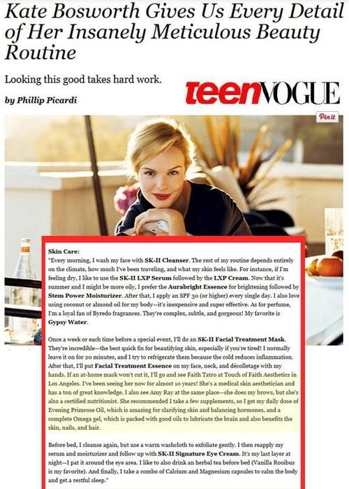 As seen in Teen Vogue Magazine